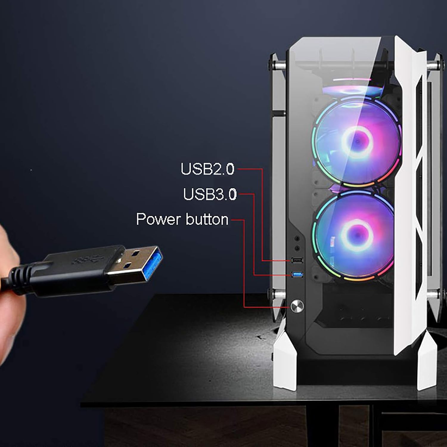 Djinn Gaming PC Intel Core i7-12700K Processor with Nvidia GeForce RTX 4060 Graphic, 16GB RAM 1TB SSD Windows 11 ARK ATX Mid-Tower PC RGB Gaming Case Djinn Gaming PC Intel Core i7-12700K Processor with Nvidia GeForce RTX 4060 Graphic, 16GB RAM 1TB SSD Windows 11 ARK ATX Mid-Tower PC RGB Gaming Case